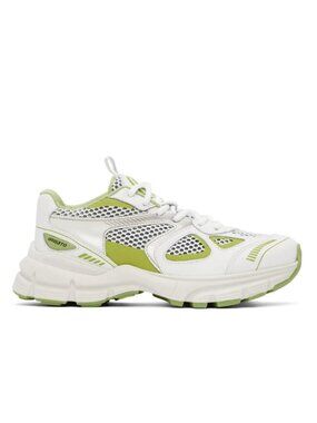 Axel Arigato White & Green Marathon Runner Sneakers